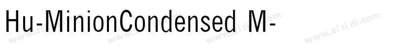 Hu-MinionCondensed M字体转换